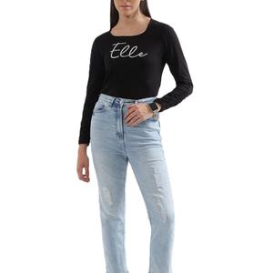 Camisetas de Verano con Estampado Personalizado para Mujer, 100% Algodón, Casual, Manga Larga, Cuello Redondo, Ajustadas, Transpirables - Product Image 6