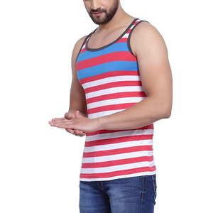 Camiseta de tirantes de gimnasio sin costuras para hombre Tela sin irritación OEM aceptado Mezcla de algodón para hombre Fitness Tank Gym & Streetwear Style - Product Image 6