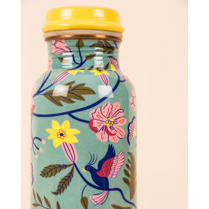 Botella de cobre sin juntas Botella de cobre de agua impresa con esmalte puro para oficina y viajes - Product Image 2