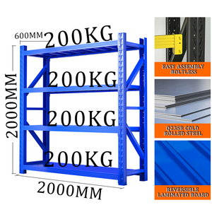 Có thể điều chỉnh đa tầng kệ cao tải trung bình nhiệm vụ lưu trữ Kệ 100kg 200kg 300kg 400kg 500kg kho thép kệ - Product Image 4