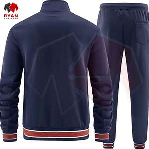 Ensemble de survêtement pour homme de qualité supérieure, deux pièces, personnalisation de la marque, OEM ODM, tissu confortable, vêtements de sport décontractés - Product Image 2