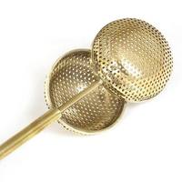 <strong>Best</strong> <strong>Selling</strong> Eco-Friendly Brass Tea <strong>Strainer</strong> for Home Hotel Restaurant Kitchen Pure Metal Kitchenware Essential