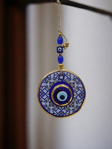 Ojo Turco DAFNI de 13 cm, Hecho a Mano, con Impresión en Relieve, Magnético, de Vidrio, Tradicional, Regalo Promocional, Decoración de Pared, Estambul - Product Image 4