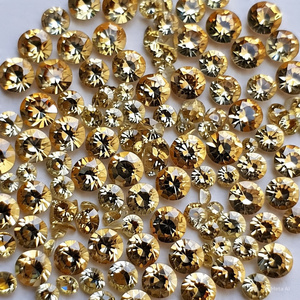 พลอยเพชรโมอิสทรงหลวมสีเหลืองเข้ม3 CRT - Product Image 5