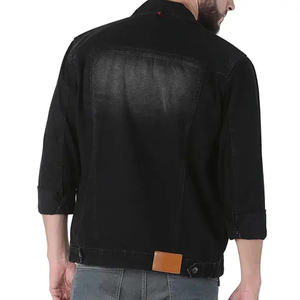 Veste en jean délavé à col rabattu surdimensionné à la mode pour hommes Vestes en jean Offre Spéciale Slim Fit de qualité supérieure pour hommes - Product Image 4