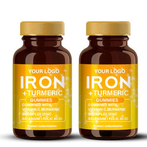 Venta caliente suplemento de cúrcuma de hierro de primera calidad gomitas combinadas con vitamina que proporcionan energía, apoyo saludable para la piel, mejora la inmunidad - Product Image 5