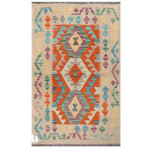Tapis Kilim d'Afghanistan Maimana 122 X 75 cm Produit à suspendre au mur - Product Image 1