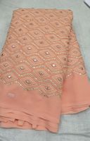 Tissu Premium en Georgette de Fox avec Broderie de Sequins pour Saree, Lehenga, Kurti et Robes pour Femmes – Qualité Export en Gros