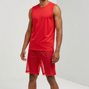 ชุดเสื้อยืดกางเกงขาสั้นตาข่ายแห้งเร็วชุดกลางคืนเซ็กซี่ชุดตาข่ายกางเกงขาสั้นหลวมน้ำหนักเบาเสื้อยืดกางเกงขาสั้นเด็กผู้ชาย - Product Image 4