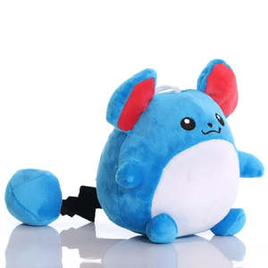 Peluche Super Douce Pokémon Marill, Doudou en Coton Rembourré, Jouet en Peluche en Tissu Polyester, Divers Animaux, Sacs, Dinosaures - Product Image 3