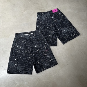 Shorts <span class=keywords><strong>en</strong></span> <span class=keywords><strong>jean</strong></span> vintage personnalisés de qualité OEM pour hommes, streetwear, denim délavé, shorts <span class=keywords><strong>en</strong></span> <span class=keywords><strong>jean</strong></span> camouflage <span class=keywords><strong>en</strong></span> coton avec impression intégrale pour hommes - Product Image 5