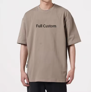 Camiseta Extra Grande Personalizada 2025, 100% Algodón, Cuello Redondo, Estilo Europeo, Corte Holgado, Manga Corta de Verano, 220 Gramos, para Hombre, Cómoda - Product Image 1