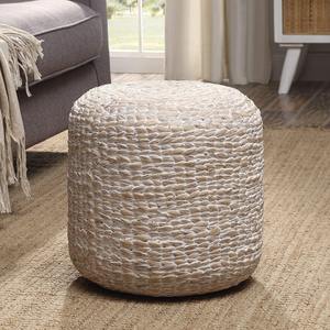 Poufs en jacinthe d'eau, prix les plus bas, tabourets faits à la main, ottoman pour la décoration de la pièce - Product Image 4