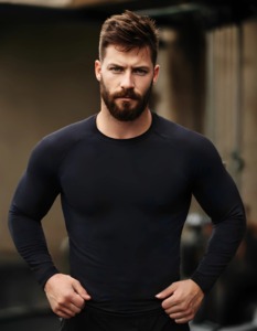 3 unids/set de camisetas de surf para nadar con protectores contra sarpullidos para hombre, camisa de protección solar UV de manga larga + bañadores + Pantalones cortos, traje de baño de cuerpo completo, ropa de playa - Product Image 3