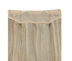 Extensiones de Cabello Humano Rubio Liso Sedoso DIY con Hilo Transparente Invisible para Belleza de la Generación Z - Product Image 2