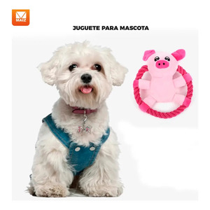 ของเล่นสุนัข ตุ๊กตาหมีขนนุ่ม มีเสียงพร้อมสายคล้อง - คละสี - Product Image 6