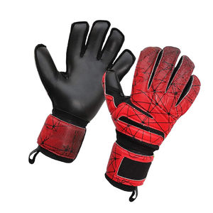 Negro Rojo Buena venta Correa ajustable de la más alta calidad 6,5 CM de longitud Guantes de portero para atrapar fútbol POR INCREÍBLES INDUSTRIAS - Product Image 2