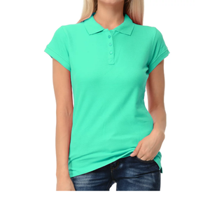 Unisex personalizable algodón rayas tejido de punto de manga corta de mujer de talla grande Casual para Polo camisetas primavera transpirable - Product Image 5