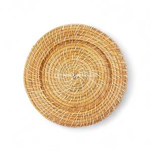 Assiette de présentation en rotin classique faite à la main du Vietnam pour la décoration de table, utilisant des techniques de tissage traditionnelles - Product Image 2