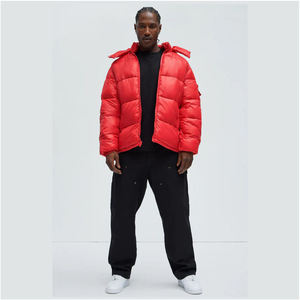 Chaqueta Acolchada Personalizada Estilo Casual para Exteriores, Cálida, Ecológica, con Capucha, Logotipo Frontal, Relleno de Poliéster para Hombre - Product Image 2