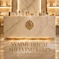 Arredamento per Salone di Bellezza, Espositore con Display LED, Arredamento per Esterni, Espositore per Profumi, Vetrina Personalizzata per Unghie