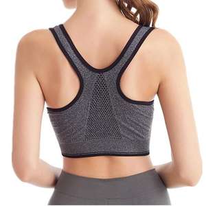 Sujetador deportivo de alta calidad para mujer, sujetador transpirable de compresión para Fitness, Yoga, característica de realce, Bikini Sexy bordado de talla grande - Product Image 4
