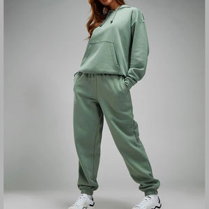 Ensemble de survêtement décontracté pour femmes enceintes, surdimensionné, deux pièces, jogging d'hiver, sweat-shirt et pantalon - Product Image 2