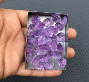 25ชิ้นพลอยควอตซ์อเมทิสต์สีชมพูธรรมชาติอัญมณีหลวม10-12มม. พลอยควอตซ์สีชมพู25ชิ้น - Product Image 4