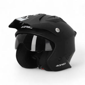Casco Jet Abierto Acerbis Aria 2206, Casco de Motocicleta Clásico de Media Cara con Carcasa de PC y Visera de ABS, Talla XL, Nuevo - Product Image 1