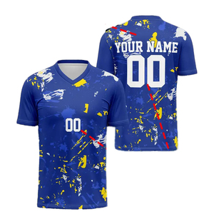 เสื้อฟุตบอลเปล่าแบบกำหนดเองสำหรับทีมชาย ขายส่ง ไซส์ใหญ่ เสื้อฟุตบอลของแท้ รุ่นนักเตะ ผ้าพิเศษ เสื้อฟุตบอล - Product Image 4