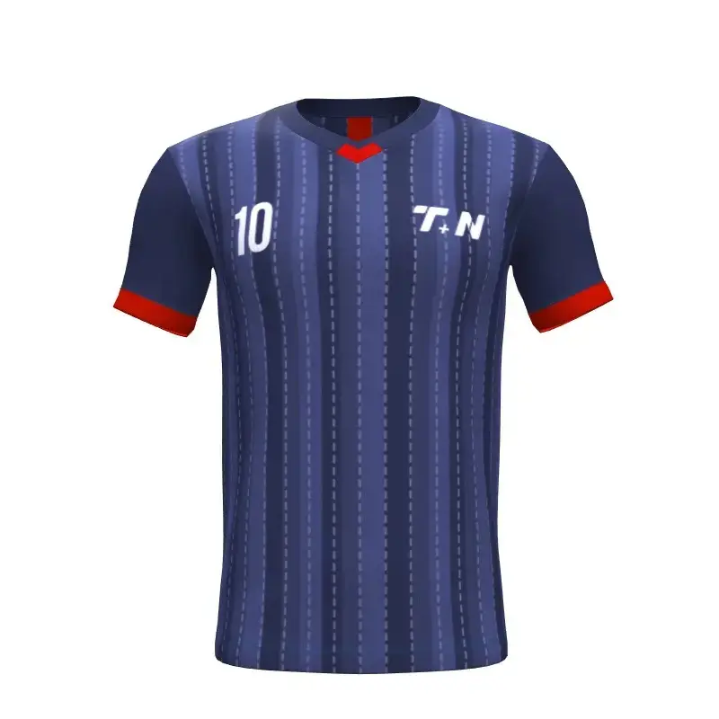 Custom Color Soccer Jersey Football Soccer Wears Jerseys Quality Customization Supplier Red Black Sportswear Adults for Men