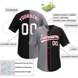 Heritage Collection Vintage GLOVES City Baseball Jersey Timeless Classic avec des couleurs sublimées authentiques Maillot de baseball - Product Image 5