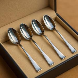 <b>Vintage</b> Silver Handle Stainless Steel Flatware Set Durable Dishwasher <b>Safe</b> Elegant Wedding Party Dining - Product Image 5