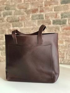 Hot Vintage Style Single Shoulder <b>Large</b> Capacity All Match Fashion <b>Leather</b> Women's <b>Handbag</b> Tote Bucket Bag AV-0033 - Product Image 4