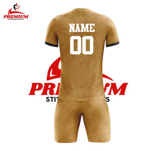 Vintage Style Custom Sublimation Soccer Jersey Classic Retro Football Shirt Stitched V-Neck Quick Dry 100% Polyester Sports - Product Image 3