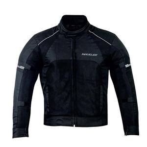 Veste de moto en maille d'été personnalisée pour hommes, équipement de conduite léger et respirant avec protection blindée, col montant - Product Image 1