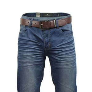 Venta al por mayor de alta calidad de lavado Vintage desgastado para hombre Ripped Jeans Long Slim Jeans Straight Denim Pantalones Hombres Pantalones Casuales - Product Image 2