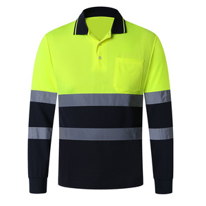 เสื้อเซฟตี้ผ้าฝ้ายสำหรับงานจราจร ช่างยนต์ อุตสาหกรรม ก่อสร้าง รปภ. เสื้อทำงานสะท้อนแสงแบบมองเห็นได้ชัด - Product Image 2