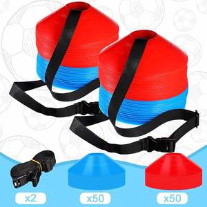 Cônes d'agilité numérotés en PVC souple et en HDPE de qualité personnalisés, marqueurs de vitesse pour l'entraînement au football, flexibles - Product Image 2