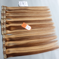 Clip de mise en évidence dans les extensions de cheveux 100% cheveux humains vietnamiens de haute qualité longue durée prix de gros sans perte