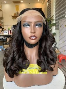 Bouncy Vietnamese Remy Human Hair Single Weft Transparent Closure <b>Front</b> <b>Wigs</b> - Product Image 2