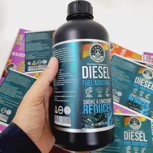 Étiquettes autocollantes en vinyle PVC argenté de haute qualité, durables, personnalisables, imperméables, anti-ultraviolets, pour huile moteur, huile de moteur, utilisation chimique - Product Image 2