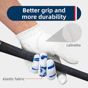 Gants de golf en cuir véritable Cabretta souple multicolore Offre Spéciale pour hommes et femmes Logo personnalisé avec Super Grip - Product Image 4