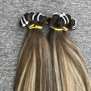 Extensiones de cabello humano de doble trama, máquina de pelo Remy vietnamita con cutícula alineada, nuevo diseño, fábrica al por mayor, 2023 - Product Image 3