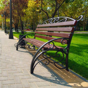 Banc d'extérieur élégant et contemporain en fer, durable pour l'extérieur et confortable pour l'intérieur, idéal pour les espaces publics et commerciaux - Product Image 6