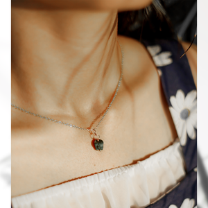 Wholesale 925 Silver Necklace with 8-10 MM Raw Emerald <b>Birthstone</b> Wire Wrap Charm <b>Pendant</b> Christian Religious Symbol - Product Image 3