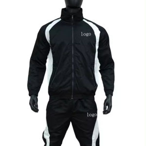 Vente en gros de vestes pullover avec logo personnalisé Ensembles pour hommes Survêtements hommes vierges Ensemble de survêtement en nylon coupe-vent Survêtement pour hommes - Product Image 4