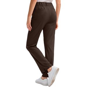 Professional Wear Golf Pant Comfort Stretch Lightweight Anti Wrinkle <b>Elastic</b> <b>Waistband</b> Modern Women Golf Pants - Product Image 2