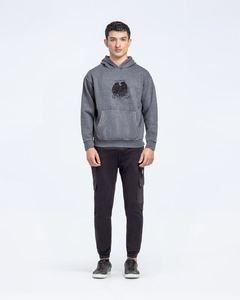 เสื้อฮู้ดธรรมดาขนาดใหญ่ใส่ได้ทั้งชายและหญิงเสื้อสวมหัวผ้าฟลีซหนาสำหรับใส่ในฤดูหนาวโลโก้ออกแบบได้ตามต้องการ - Product Image 3