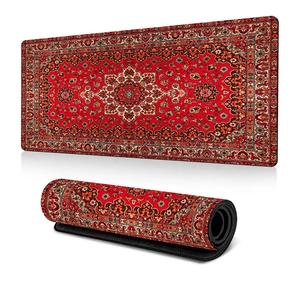 Alfombrilla de ratón Vintage XL, alfombrilla de mesa extendida de estética Retro, base de goma antideslizante de 80X30 <span class=keywords><strong>cm</strong></span>, borde cosido - Product Image 5